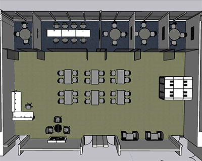 An architect's rendering of the proposed student education and active learning (SEAL) lab.